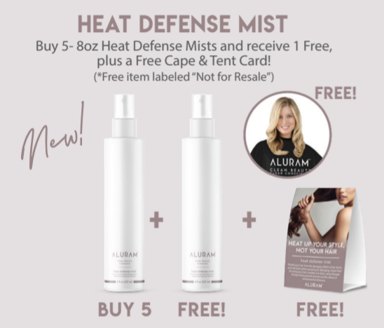 Aluram Heat Defense Mist Deal - Buy 5 and get 1 FREE